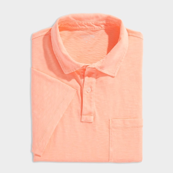 Vineyard Vines Surf Side Pocket Polo 'Papaya Passion' 1G011053-0771 - Picture 4 of 4
